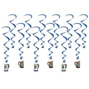 Oktoberfest Hanging Whirls Swirls Decorations Pk 12
