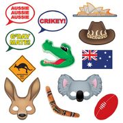 Assorted Australian Fun Signs Photo Props (Pk 12)