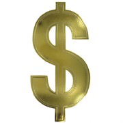 Gold Foil Vegas Dollar Sign Cutout 40cm