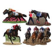 Horse Racing Decorations Cutouts (Pk 4)