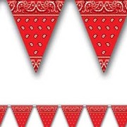 Western Bandana Pennant Banner (Bunting) 3.7m