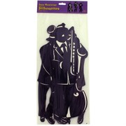 Party Decoration - Jazz Trio Scene Cutout (18in) Pk3 (Assorted Designs)