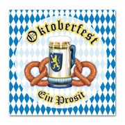 Oktoberfest Beer & Pretzels 2 Ply Lunch Napkins (Pk 16)