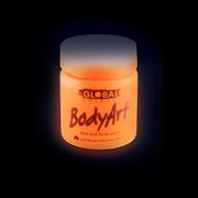 Fluoro Orange Face and Body Paint Jar (45ml) Pk 1