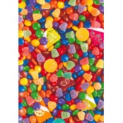 Mixed Lollies Gift Wrap 700mm x 495mm (Pk 1)