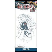 Biker Black Widow Spider Tattoo (1 Tattoo) Pk 1