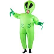 Adult Inflatable Green Alien Costume (One Size) Pk 1