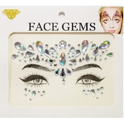 Iridescent Self Adhesive Face Gems Jewels