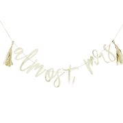 Ginger Ray Hens Party Gold Almost Mrs Bunting Banner