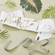 Ginger Ray Bride To Be Botanical Gold Foiled Sash