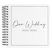 Ginger Ray Black & White Contemporary Wedding Guest Book