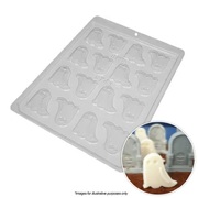 Small Halloween Ghosts 16 Cavity Chocolate Mould