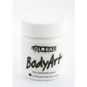 White Face and Body Paint Jar (45ml) Pk 1