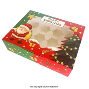 Christmas Cupcake Box With Window 12 Hole Pk 1