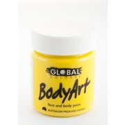Yellow Face and Body Paint Jar (45ml) Pk 1