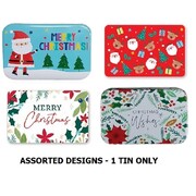 Assorted Christmas Gift Card Tin Pk 1 (1 GIFT CARD TIN ONLY)