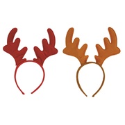 Christmas Reindeer Antler Headband Red/Brown Assorted  Pk 1 