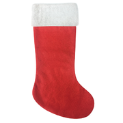 Red Felt Christmas Stocking (50cm x 25cm) Pk 1 