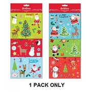Assorted Christmas Stickers Sheet Triple Pack (1 Set)