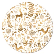 Christmas Gold & Cream Placemat & Coaster Set (Pk 8)