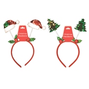 Assorted Christmas Glitter Headband Bopper (Pk 2)