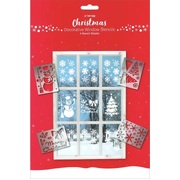 Christmas Decorative Window Stencils (Pk 4)
