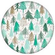 Christmas Trees 22cm Bamboo Plates (Pk 4)