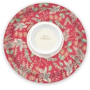 Christmas Traditional Melamine Chip N Dip Platter 