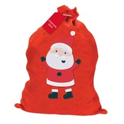 Red Felt Christmas Santa Sack 60x50cm