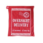 Christmas Overnight Delivery Red Santa Sack 60x50cm