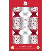 Red & Silver Foil Christmas Bon Bons 14in Pk 8