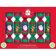 Mini Santa & Rudolph Christmas Bon Bons 6in Pk 6