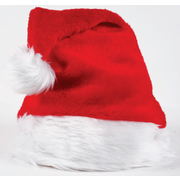 Christmas Plush Santa Hat Pk 1