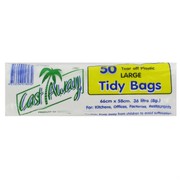 Bags Plastic Large Kitchen Tidy Roll Pack 36L 660x580mm Pk50