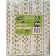 Enviro Wooden Wrapped Chop Sticks (20cm) Pk 100
