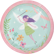 Fairy Forest 9in Round Paper Plates (Pk 8)