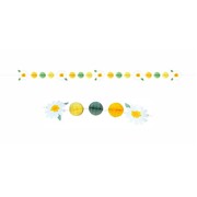 Sweet Daisy Mini Honeycomb Ball Flower Garland Banner 2.46m