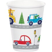 Transportation Time Paper Cups 266ml Pk 8