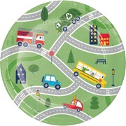 Transportation Time 7in Paper Plates Pk 8