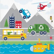 Transportation Time 2 Ply Paper Lunch Napkins Pk 16