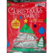 Christmas Tree Green Apple Flavour Flat Lollipops 280g (approx. 20 pops)