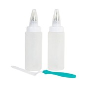 Squeeze Bottles & Spatula Set Cake Cookie Decorating 