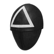 Game Guard Black Plastic Mask White Triangle