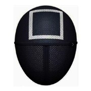 Game Guard Black Plastic Mask White Square