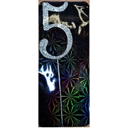 Diamante Number Numeral 5 Cake Topper 7.5cm