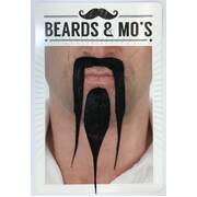 Long Black Moustache & Goatee Costume Accessory