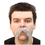 Grey Self-Adhesive Moustache