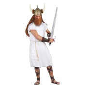 Adult White Tunic with Rope Belt (One Size) Pk 1