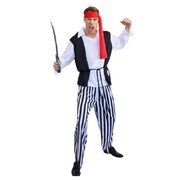 Adult Pirate Man Costume Size Large