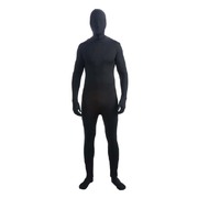 Adult Black Invisible Man Full Body Suit (Standard Size)